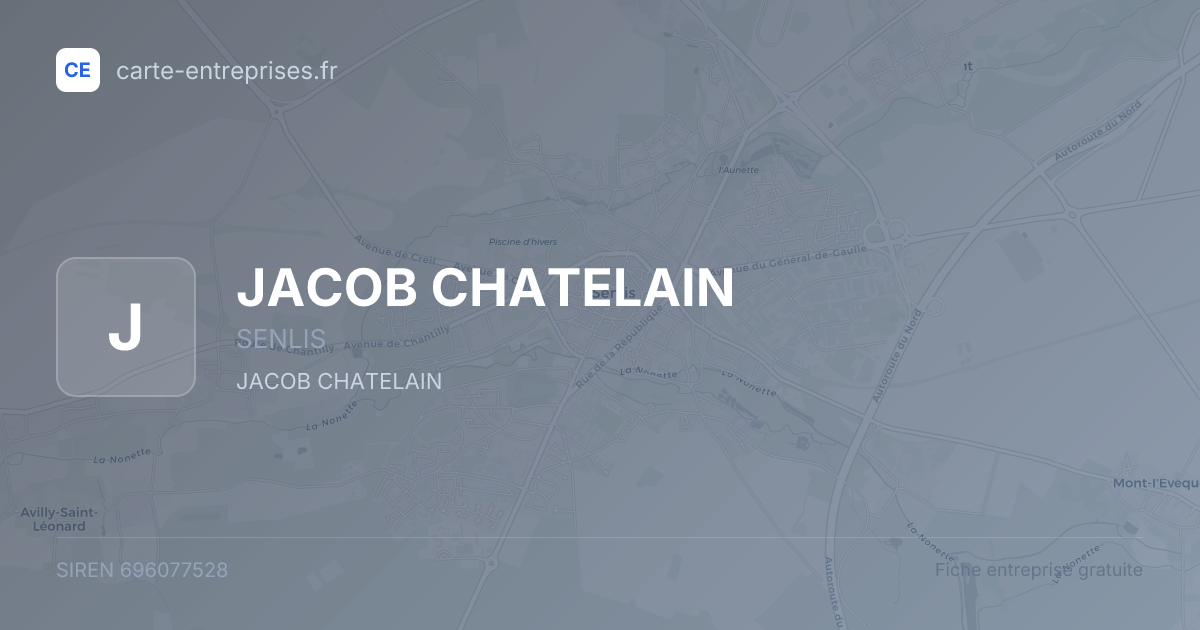 JACOB CHATELAIN — 696077528 — fiche entreprise