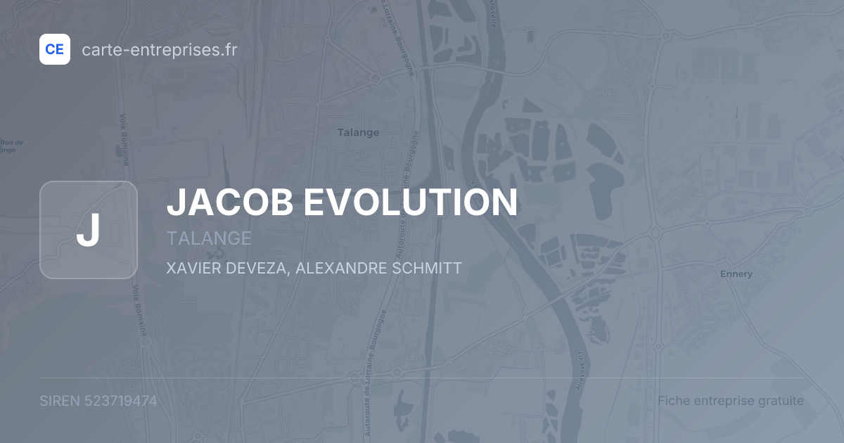 JACOB EVOLUTION — 523719474 — fiche entreprise