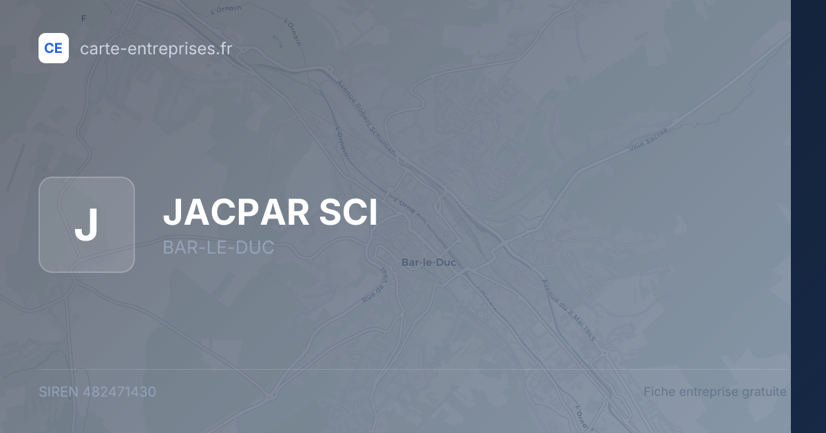 JACPAR SCI — 482471430 — fiche entreprise