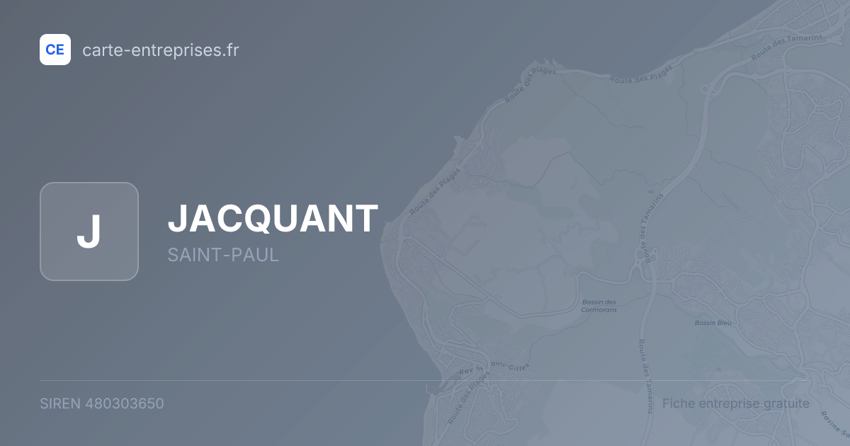 JACQUANT — 480303650 — fiche entreprise