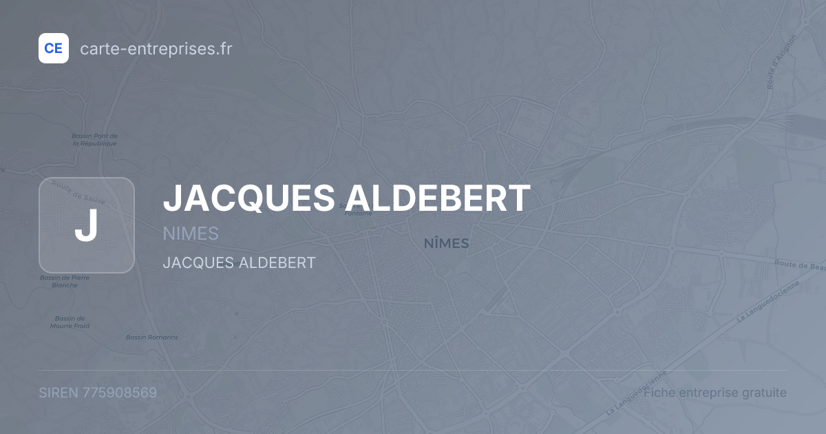 JACQUES ALDEBERT — 775908569 — fiche entreprise