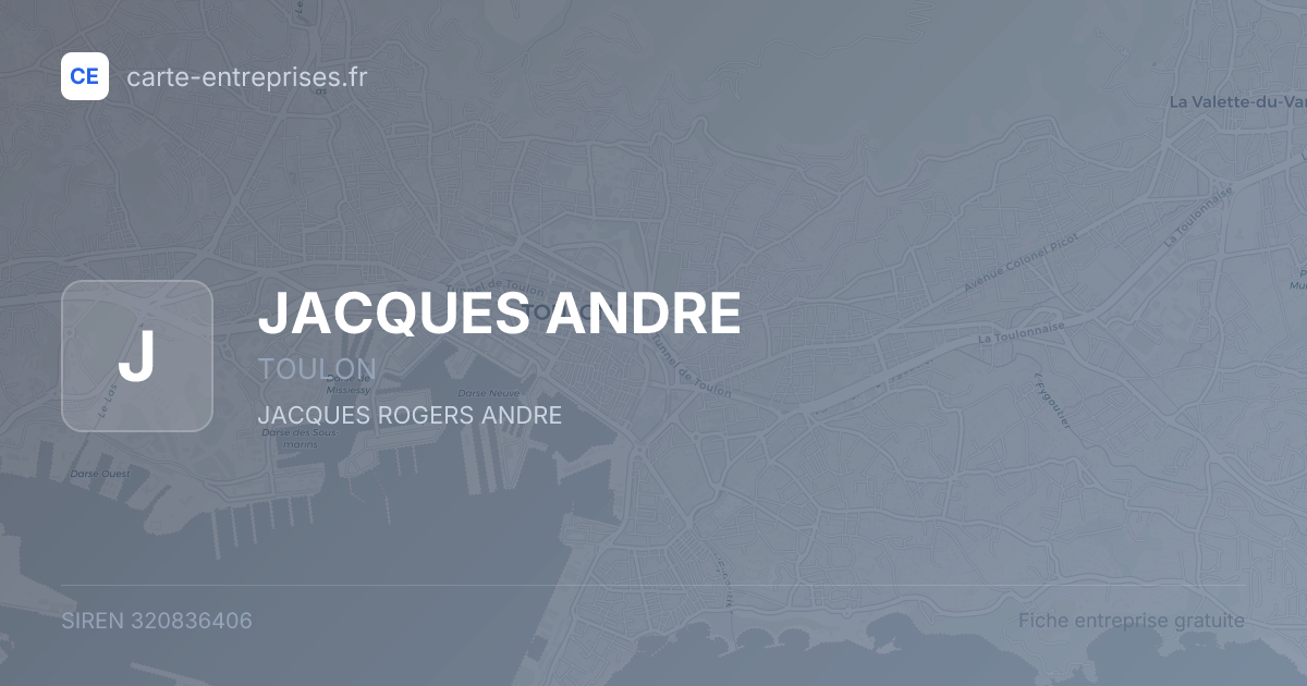 JACQUES ANDRE — 320836406 — fiche entreprise