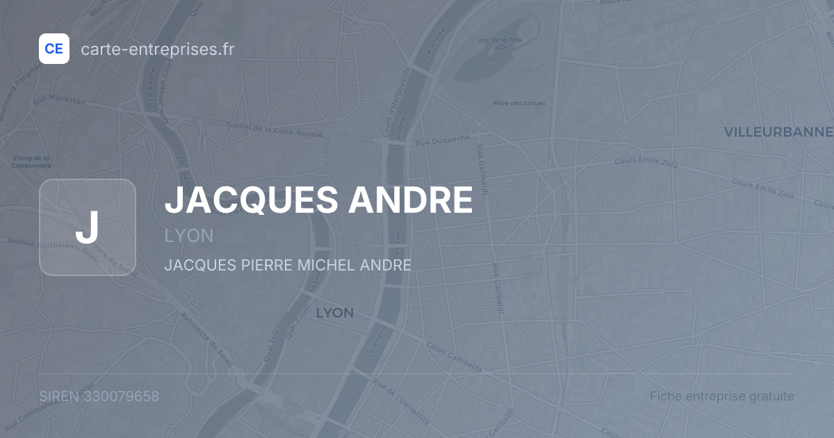 JACQUES ANDRE — 330079658 — fiche entreprise