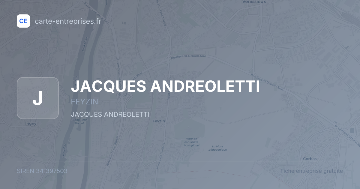 JACQUES ANDREOLETTI — 341397503 — fiche entreprise