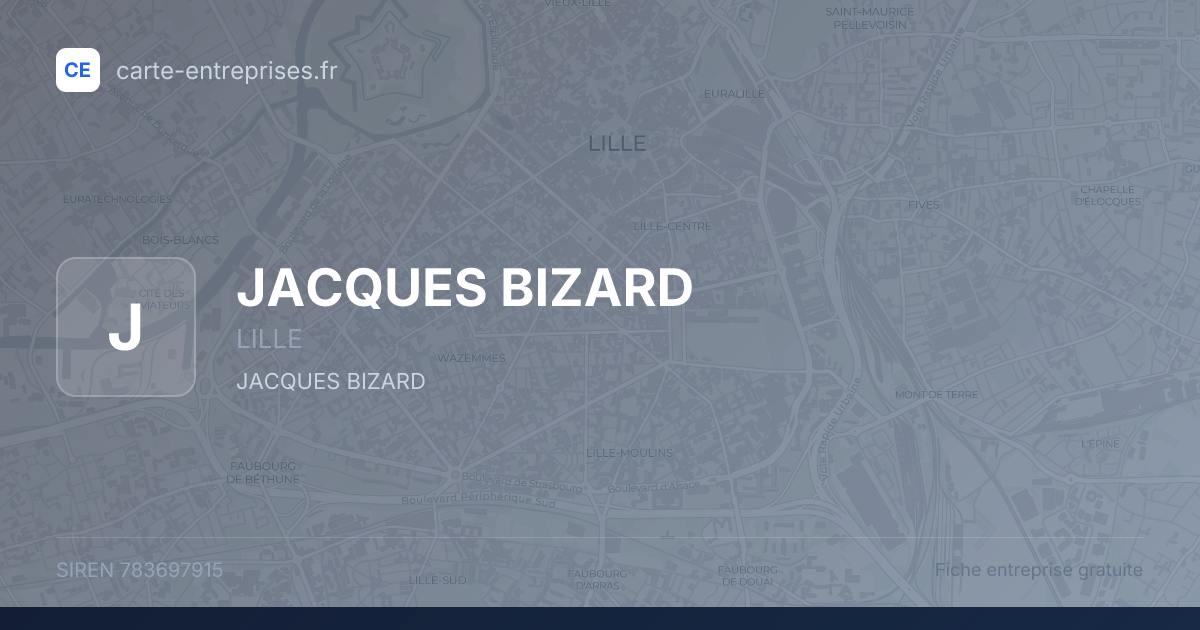 JACQUES BIZARD — 783697915 — fiche entreprise