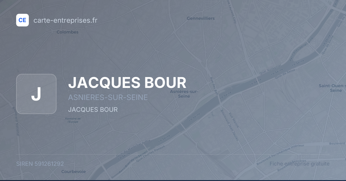 JACQUES BOUR — 591261292 — fiche entreprise