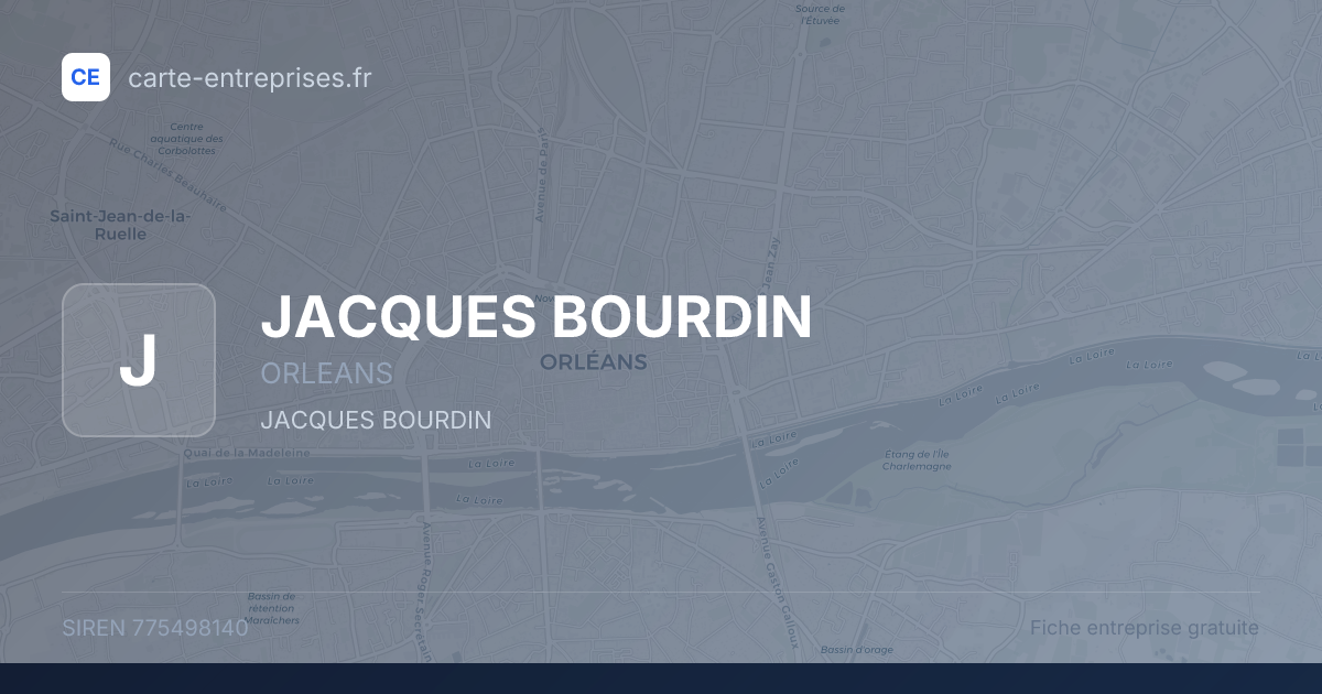 JACQUES BOURDIN — 775498140 — fiche entreprise