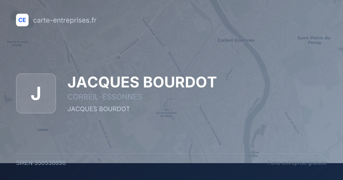 JACQUES BOURDOT — 350538898 — fiche entreprise