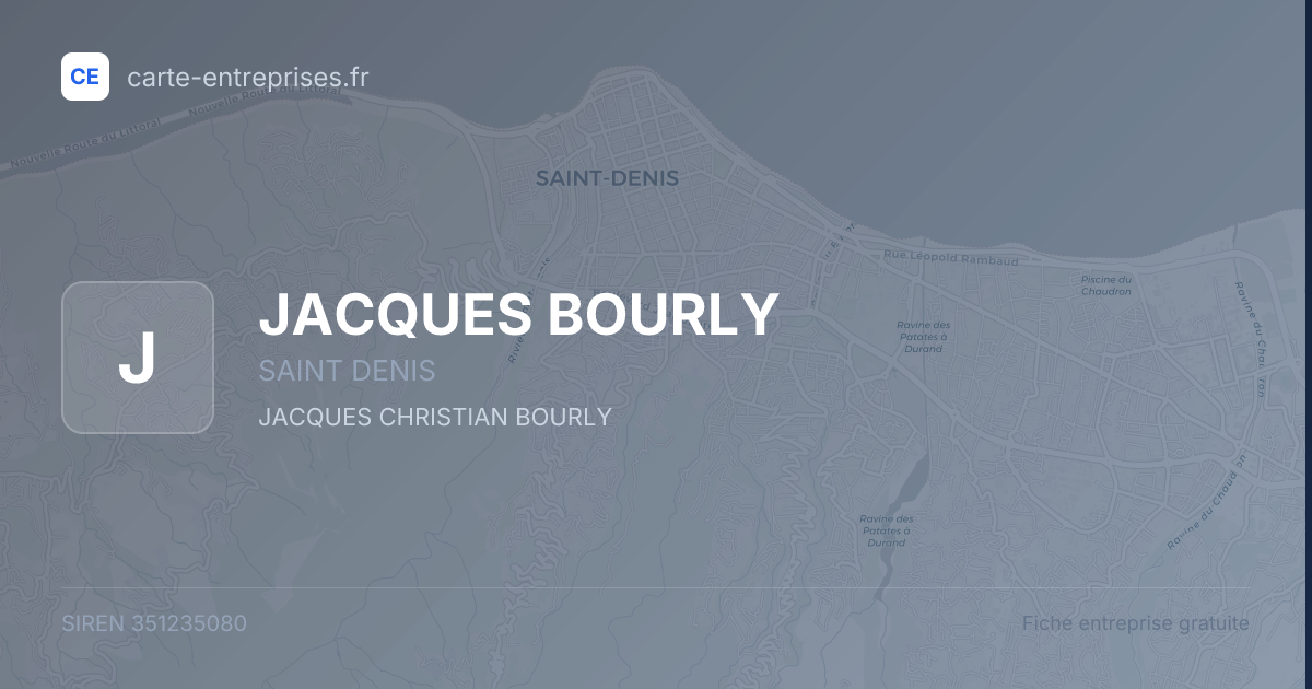 JACQUES BOURLY — 351235080 — fiche entreprise