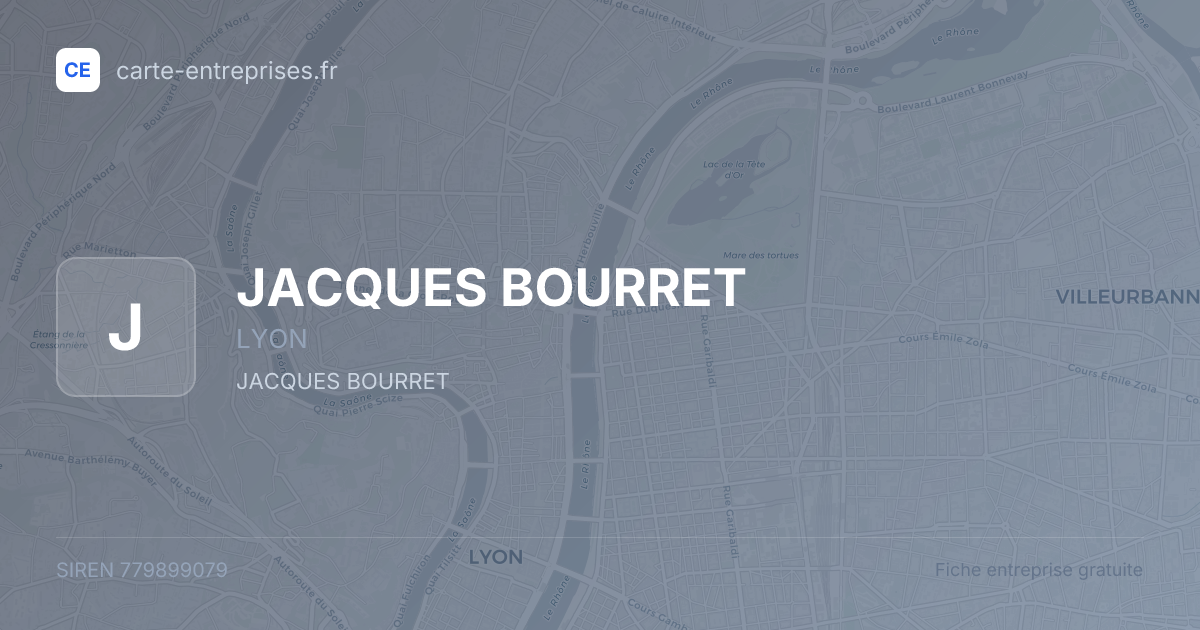 JACQUES BOURRET — 779899079 — fiche entreprise