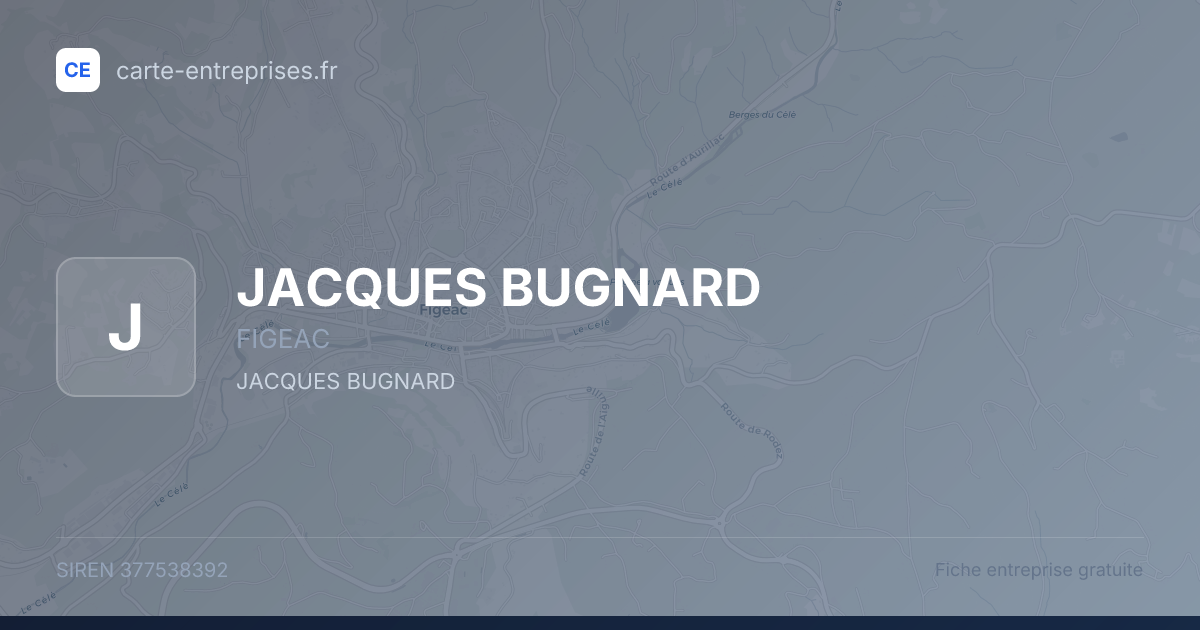 JACQUES BUGNARD — 377538392 — fiche entreprise