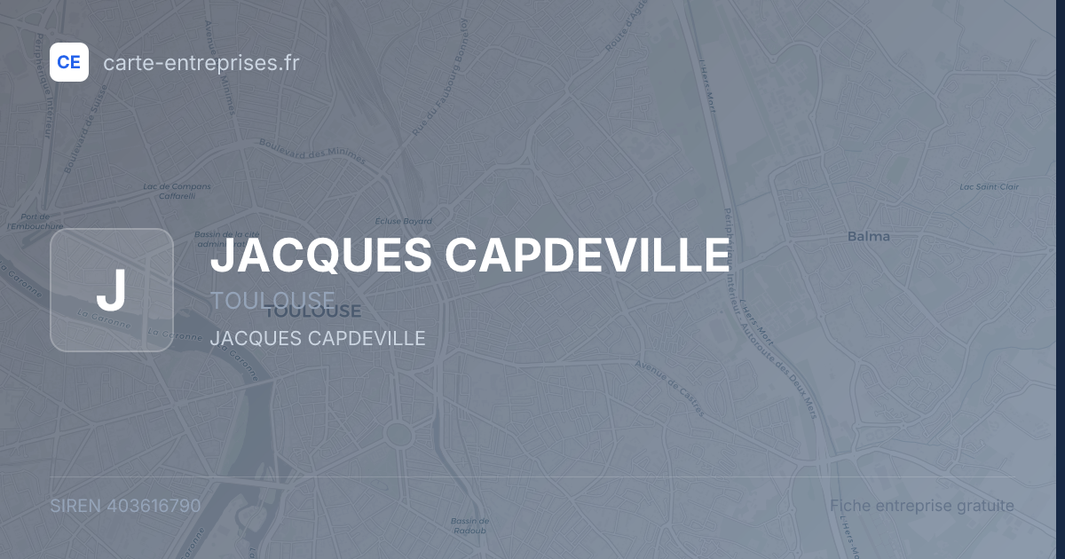 JACQUES CAPDEVILLE — 403616790 — fiche entreprise