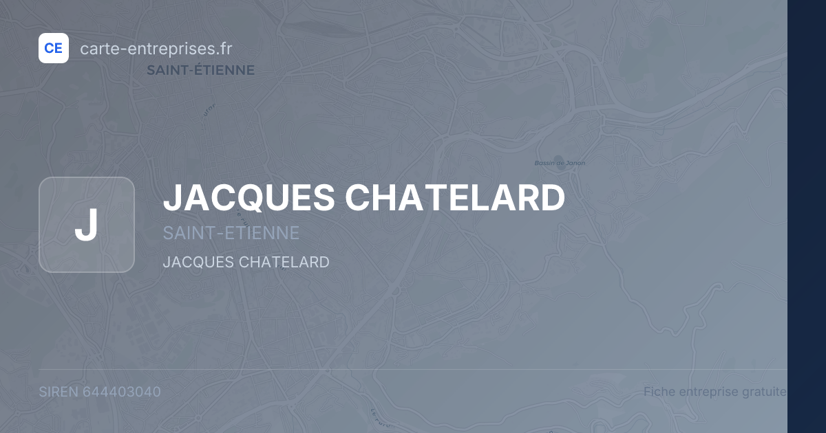JACQUES CHATELARD — 644403040 — fiche entreprise