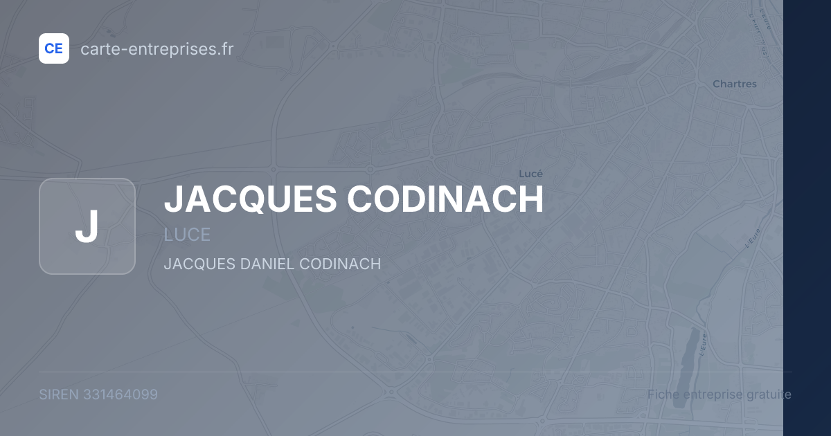 JACQUES CODINACH — 331464099 — fiche entreprise