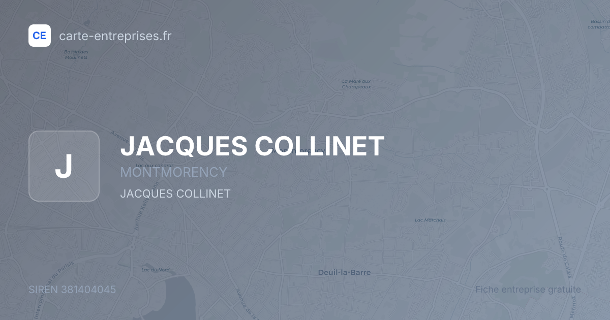JACQUES COLLINET — 381404045 — fiche entreprise
