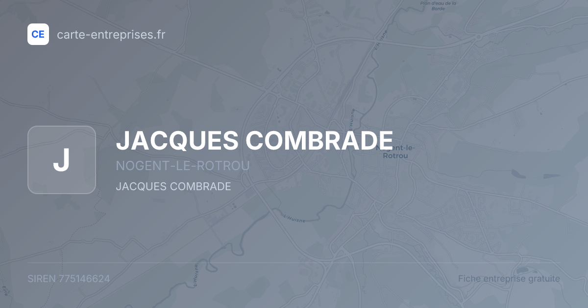 JACQUES COMBRADE — 775146624 — fiche entreprise