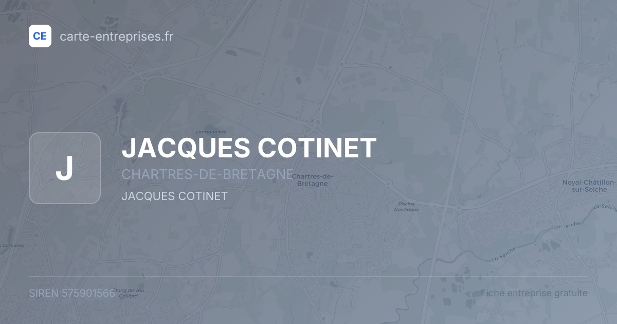 JACQUES COTINET — 575901566 — fiche entreprise