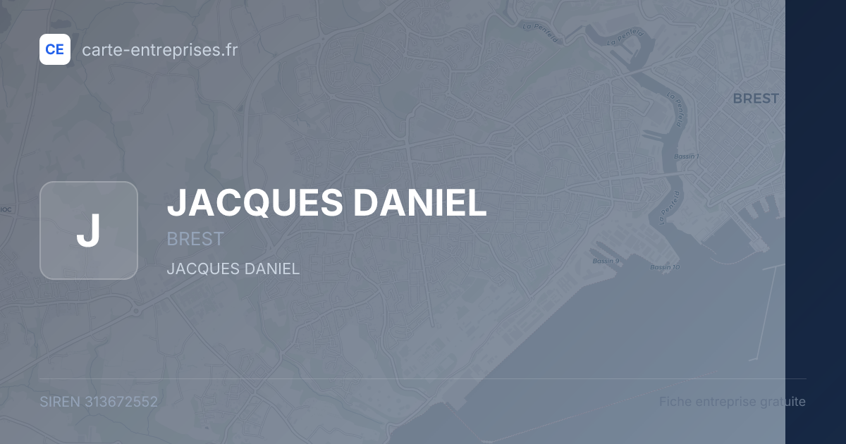 JACQUES DANIEL — 313672552 — fiche entreprise