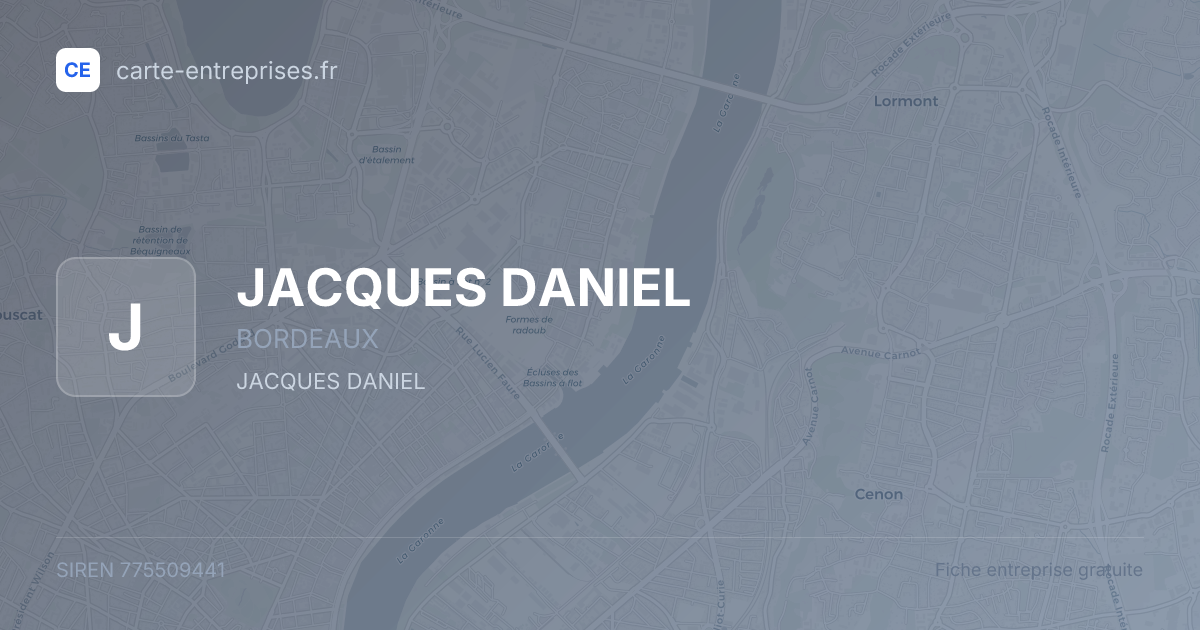 JACQUES DANIEL — 775509441 — fiche entreprise