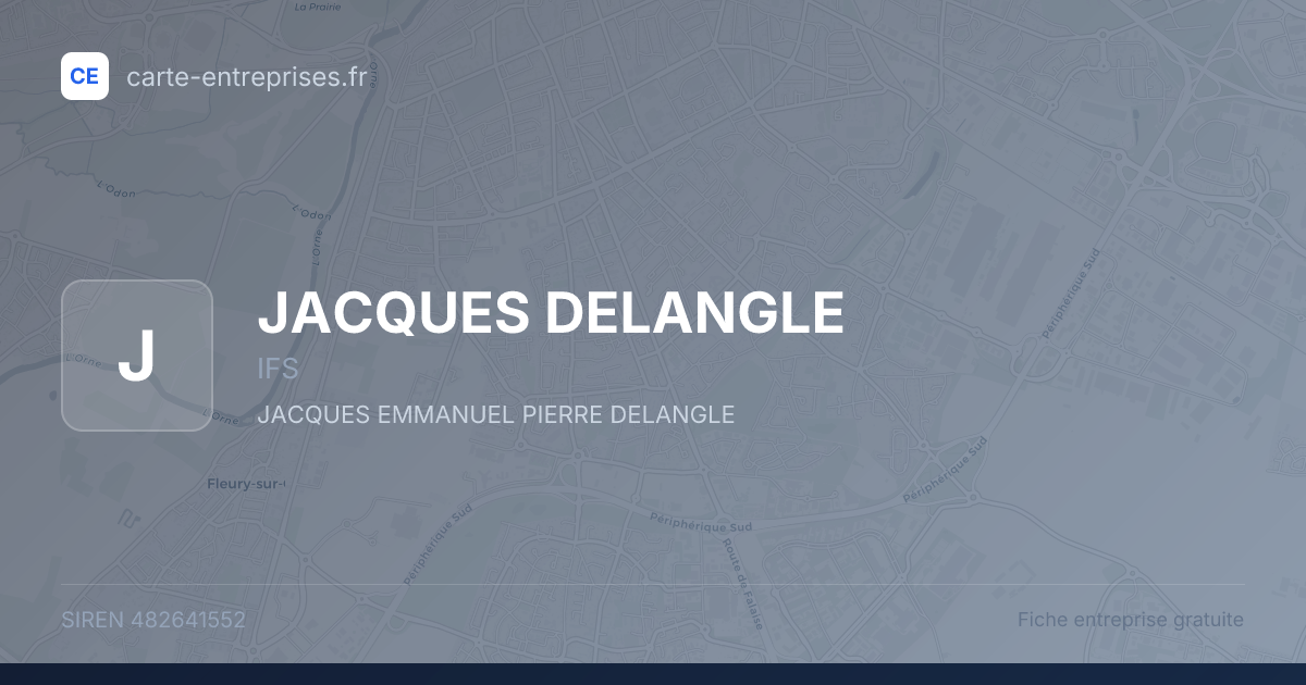 JACQUES DELANGLE — 482641552 — fiche entreprise