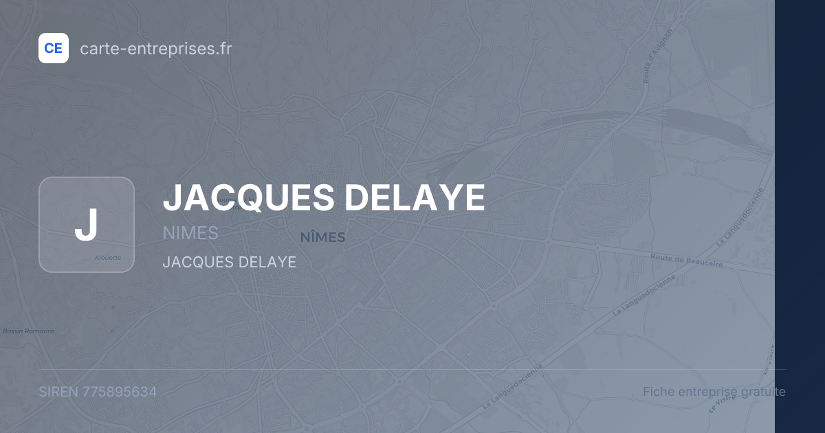 JACQUES DELAYE — 775895634 — fiche entreprise