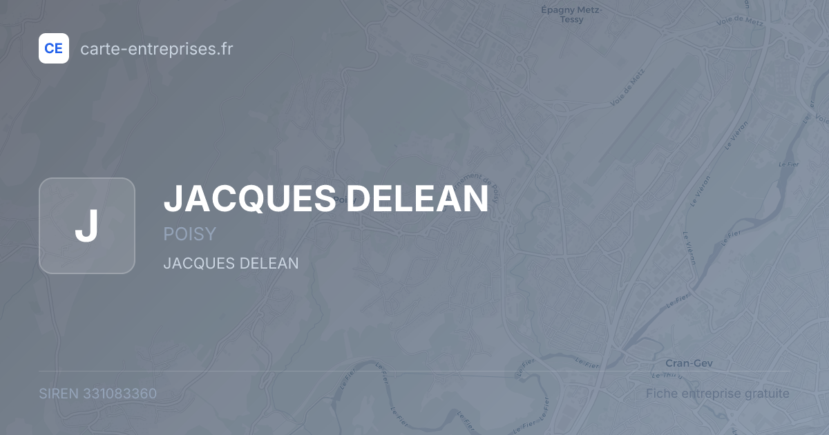 JACQUES DELEAN — 331083360 — fiche entreprise
