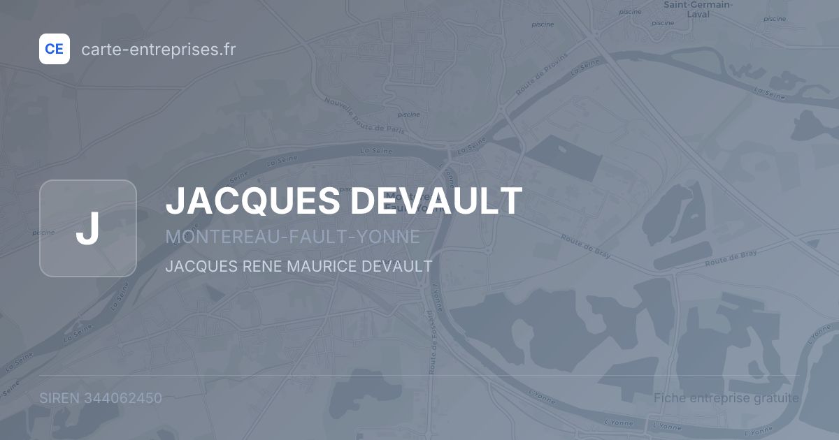 JACQUES DEVAULT — 344062450 — fiche entreprise