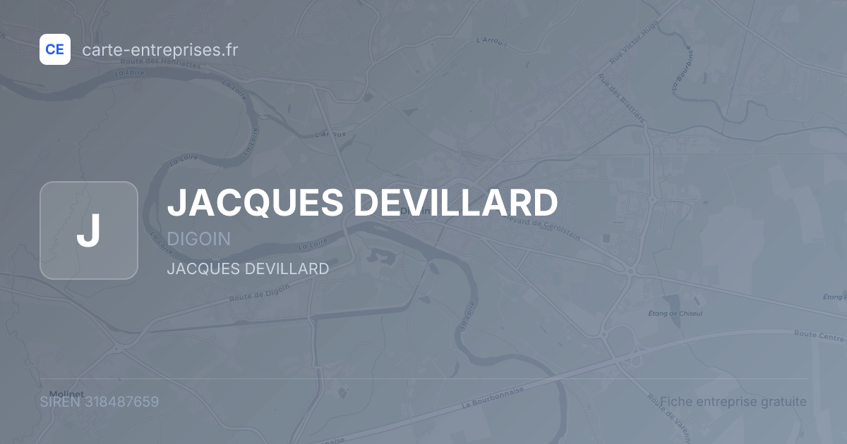 JACQUES DEVILLARD — 318487659 — fiche entreprise