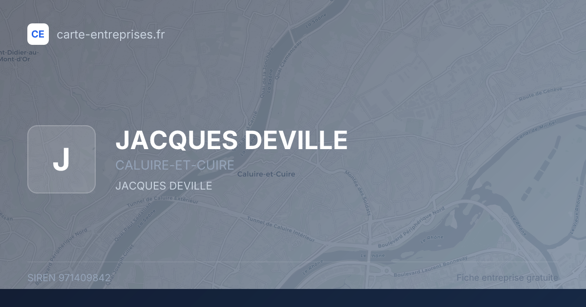 JACQUES DEVILLE — 971409842 — fiche entreprise