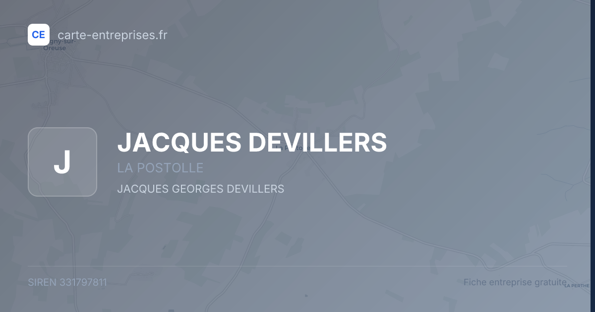JACQUES DEVILLERS — 331797811 — fiche entreprise