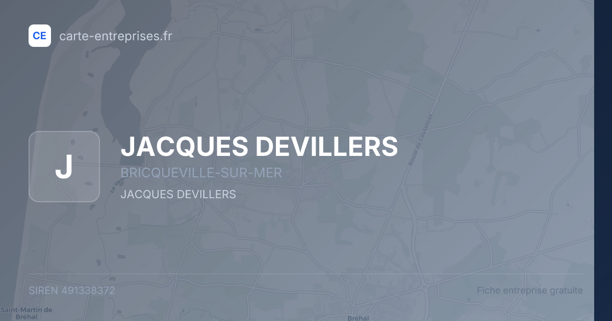 JACQUES DEVILLERS — 491338372 — fiche entreprise