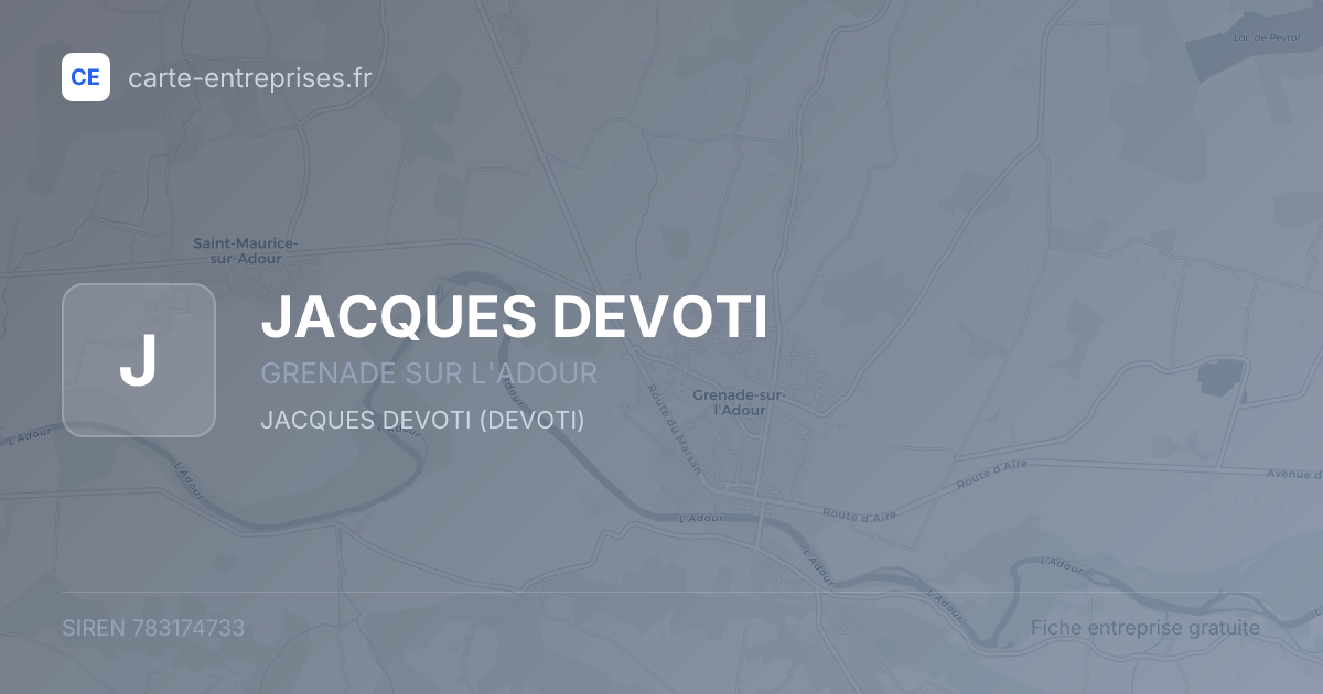 JACQUES DEVOTI — 783174733 — fiche entreprise