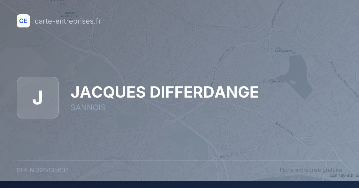 JACQUES DIFFERDANGE — 326835634 — fiche entreprise