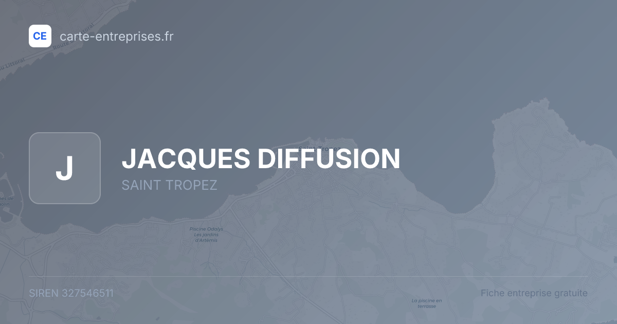 JACQUES DIFFUSION — 327546511 — fiche entreprise