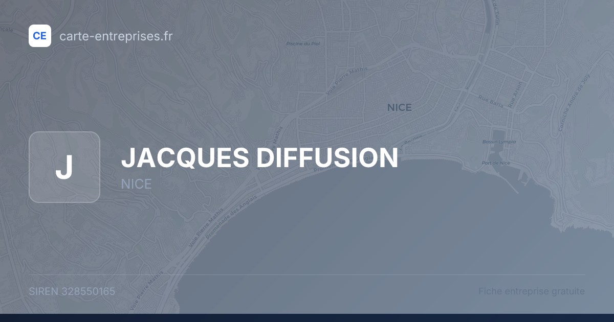 JACQUES DIFFUSION — 328550165 — fiche entreprise