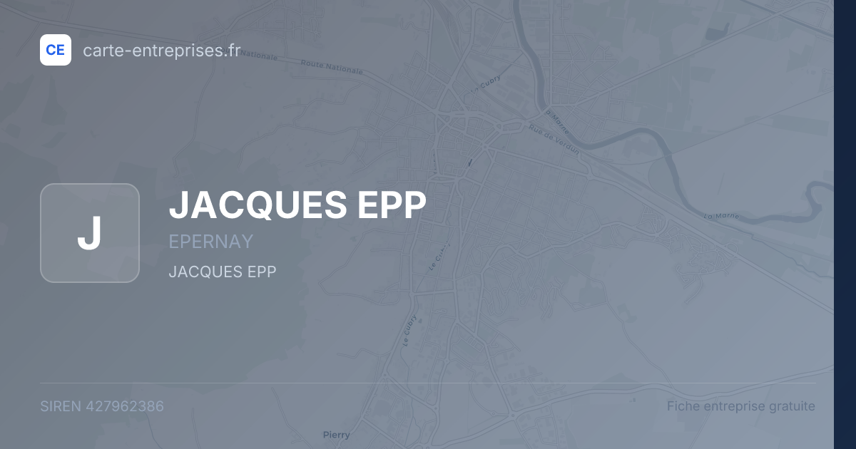 JACQUES EPP — 427962386 — fiche entreprise
