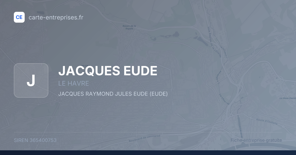 JACQUES EUDE — 365400753 — fiche entreprise