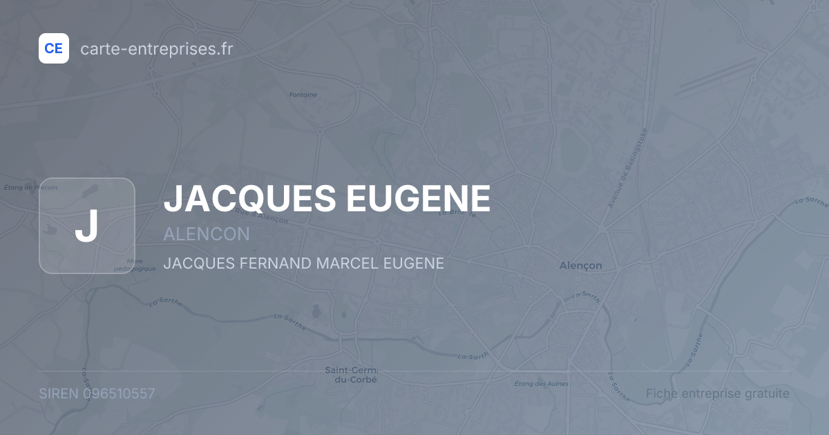 JACQUES EUGENE — 096510557 — fiche entreprise