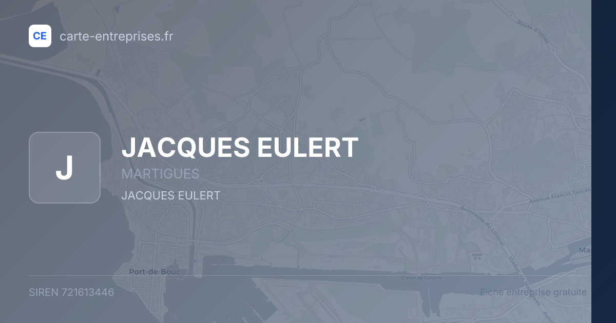 JACQUES EULERT — 721613446 — fiche entreprise
