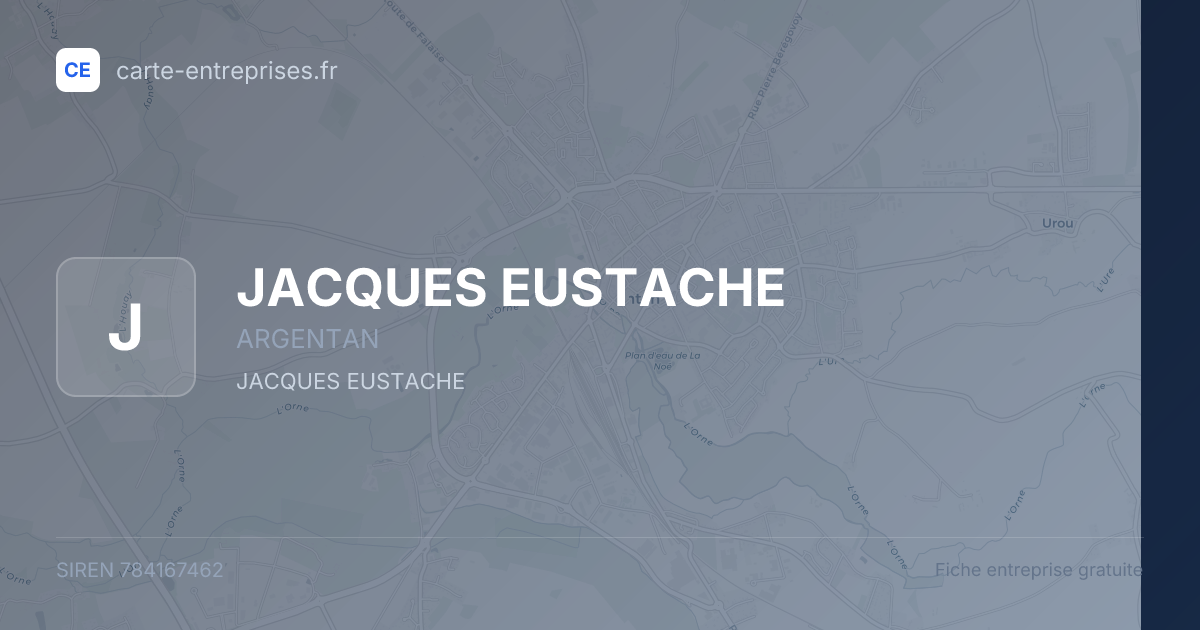 JACQUES EUSTACHE — 784167462 — fiche entreprise