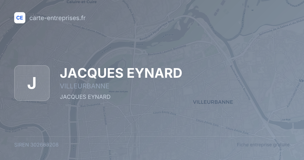 JACQUES EYNARD — 302663208 — fiche entreprise