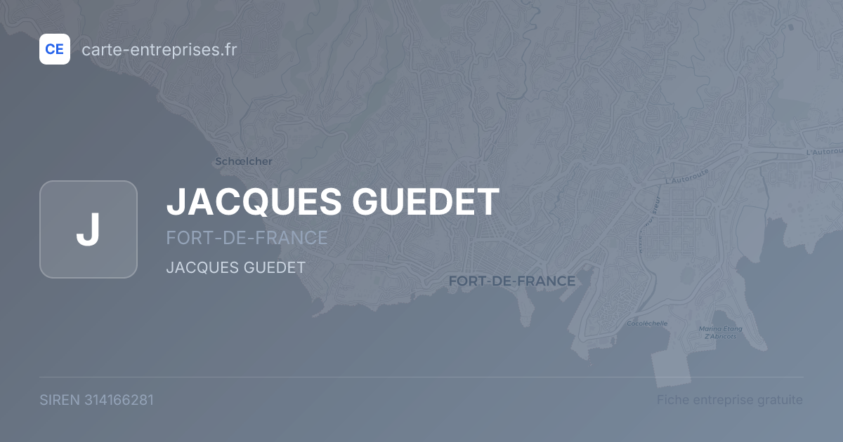 JACQUES GUEDET — 314166281 — fiche entreprise