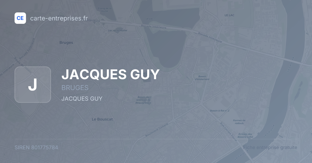 JACQUES GUY — 801775784 — fiche entreprise
