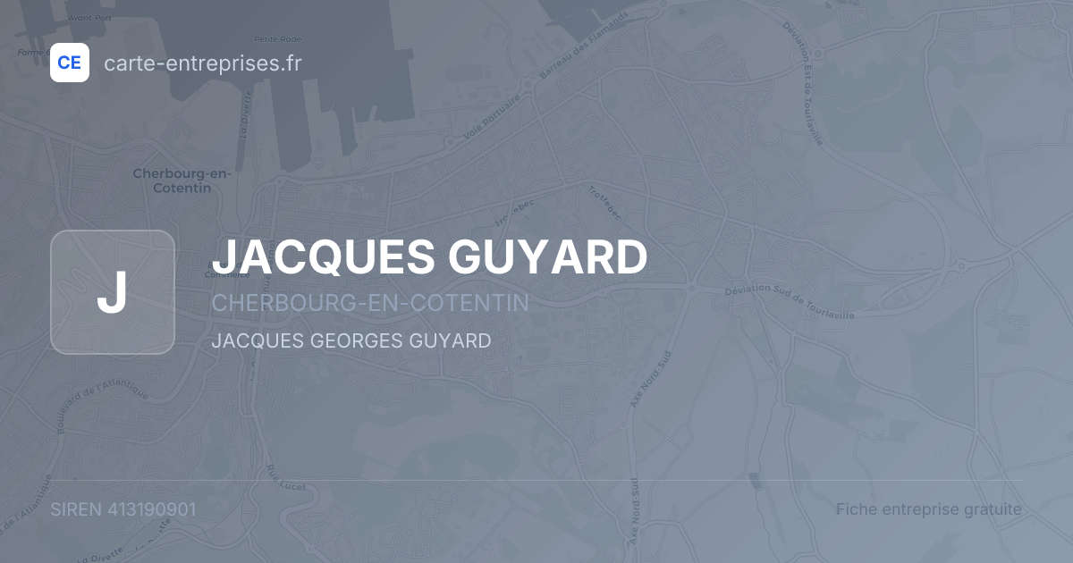JACQUES GUYARD — 413190901 — fiche entreprise
