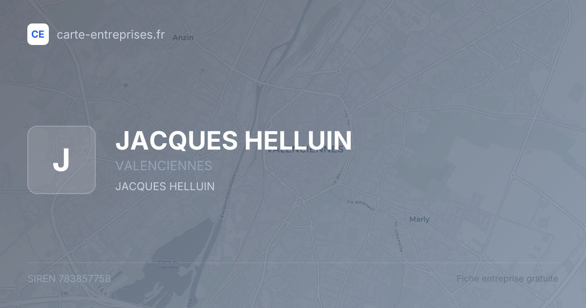 JACQUES HELLUIN — 783857758 — fiche entreprise
