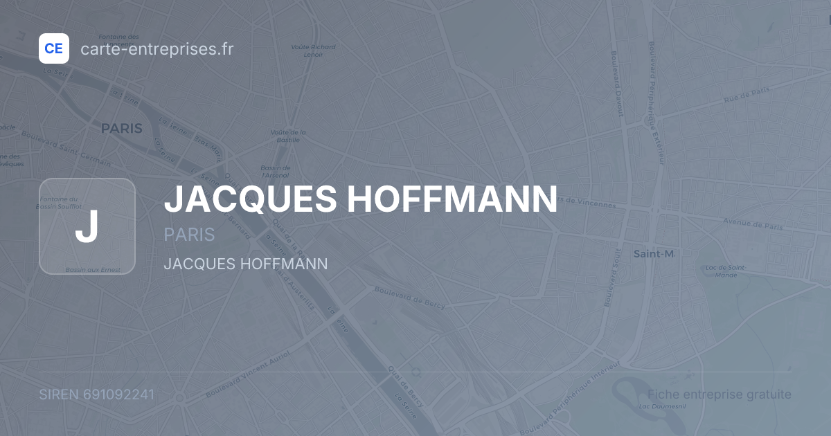 JACQUES HOFFMANN — 691092241 — fiche entreprise