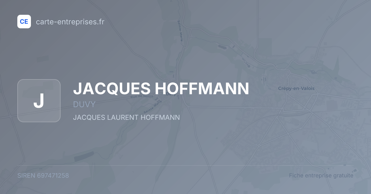 JACQUES HOFFMANN — 697471258 — fiche entreprise