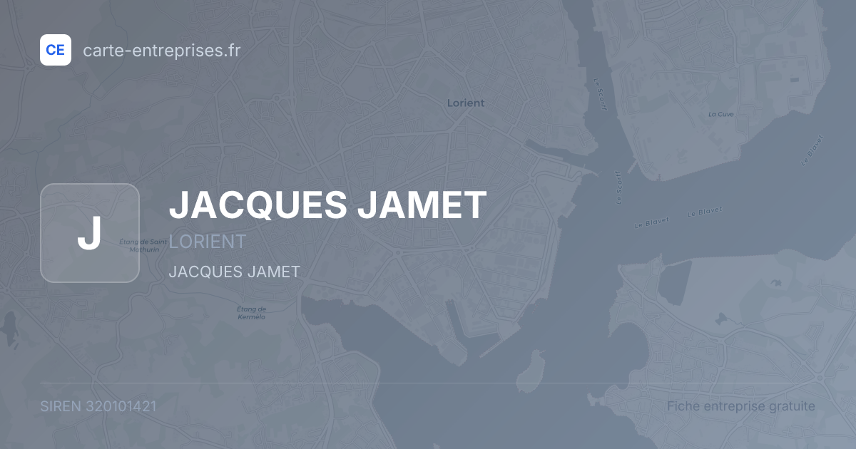 JACQUES JAMET — 320101421 — fiche entreprise