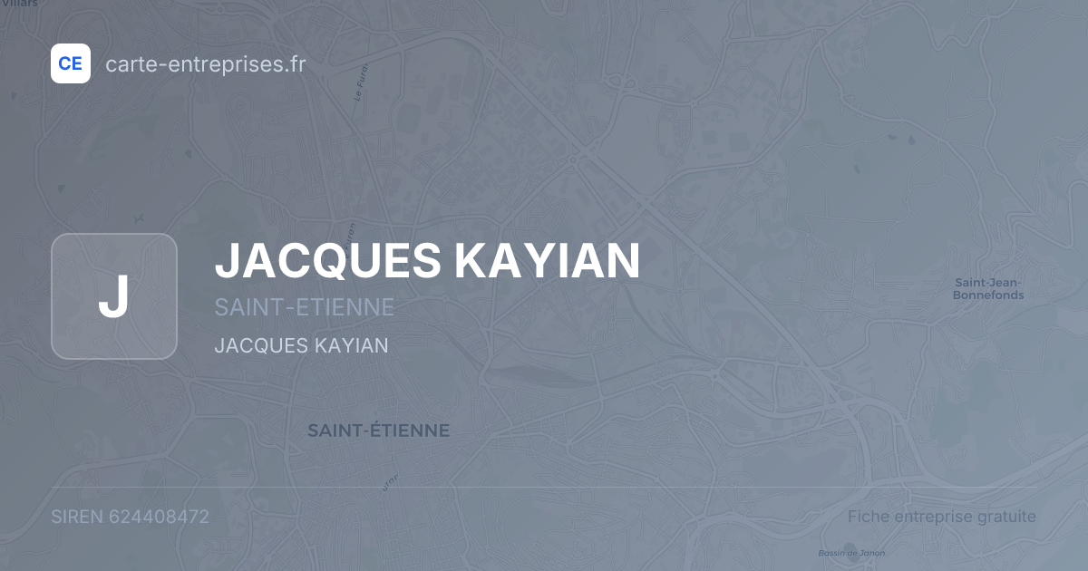 JACQUES KAYIAN — 624408472 — fiche entreprise