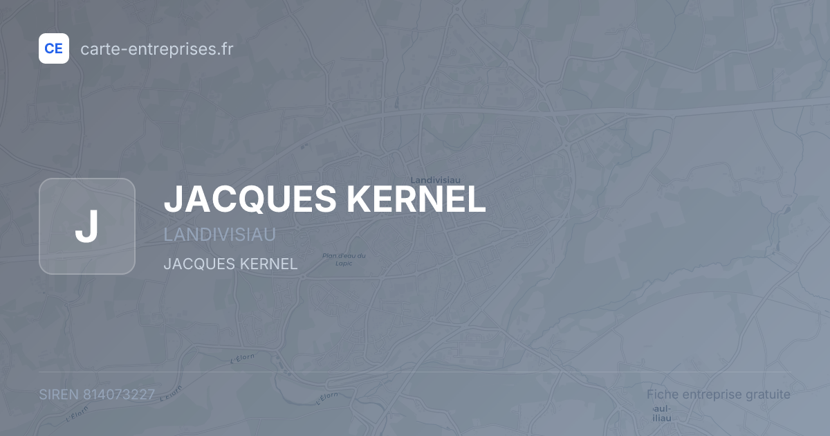 JACQUES KERNEL — 814073227 — fiche entreprise